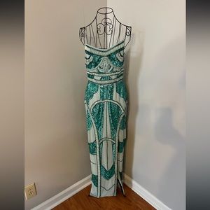 SOLD ELSEWHERE ASOS DESIGN balaeric embellished maxi dress  $225 size 6